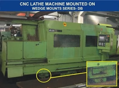Vibration Isolation of CNC Lathe Machine through Dynemech Anti Vibration Mounts