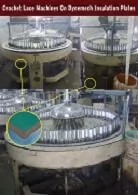 Crochet Lace Braiding Machine on Elastomeric AV Mounts