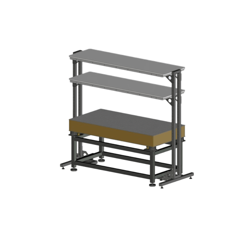 Anti Vibration Table On Air Spring With Auto Levelling With Honeycomb Tabletop &Top Storage, Series DITAL-HC-SR