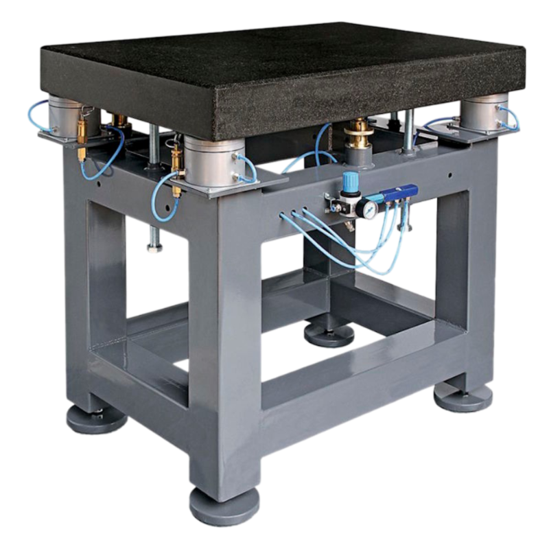 Anti Vibration Table On Auto Levelling Pneumatic Mounts With Granite Tabletop, Series DIT-AM-GN