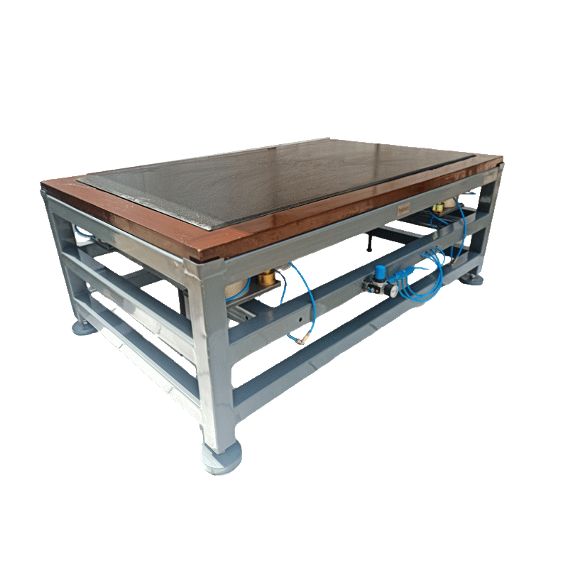 Anti Vibration Table, Elastomeric Vibration Isolation With Granite Isolated Payload Area In Wooden Table Top Frame, Series DIT-E-GPW