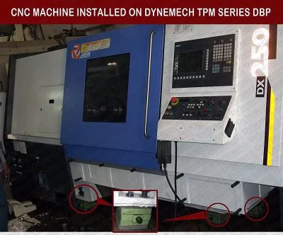Vibration Damping of CNC Turning Center through Dynemech Anti Vibration Pads