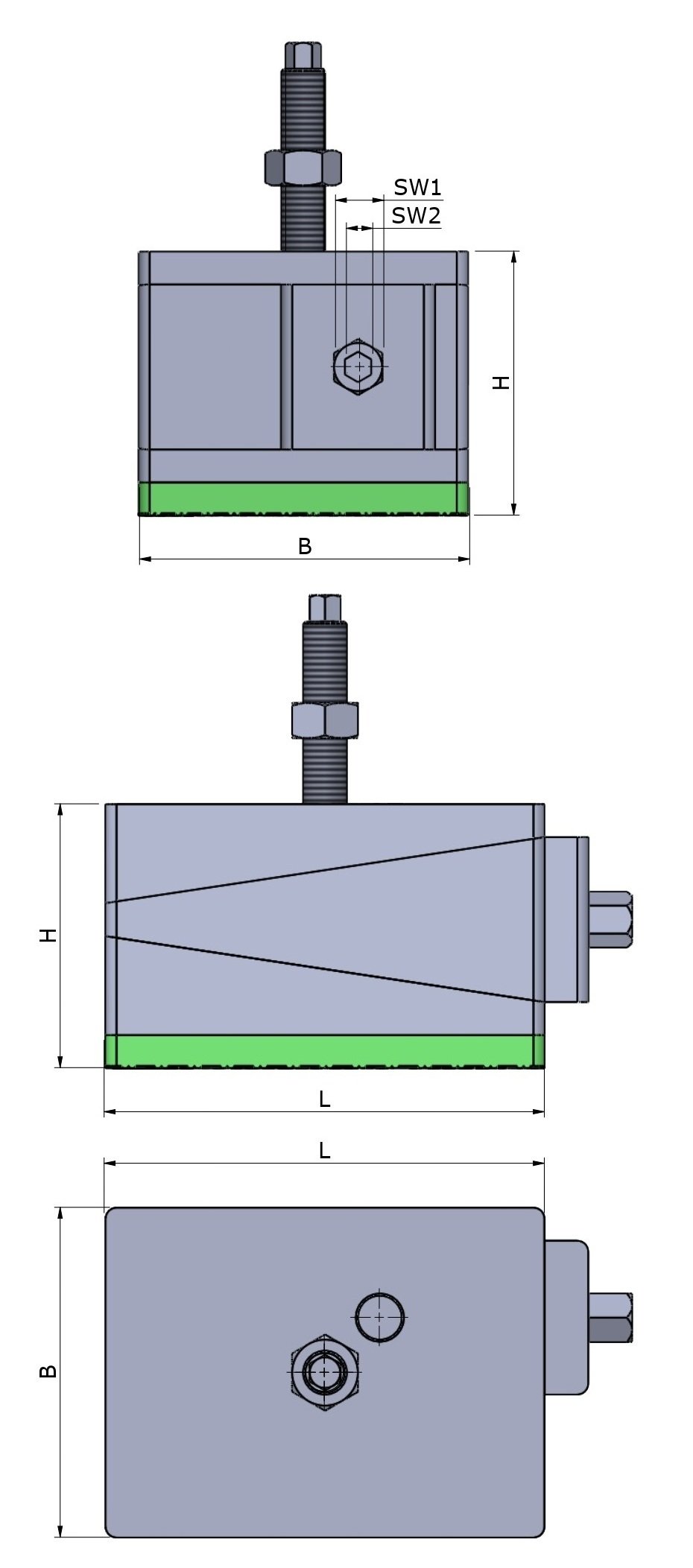 DBHO1-hs5-M20x2.5x200-FG-DG - Image 2