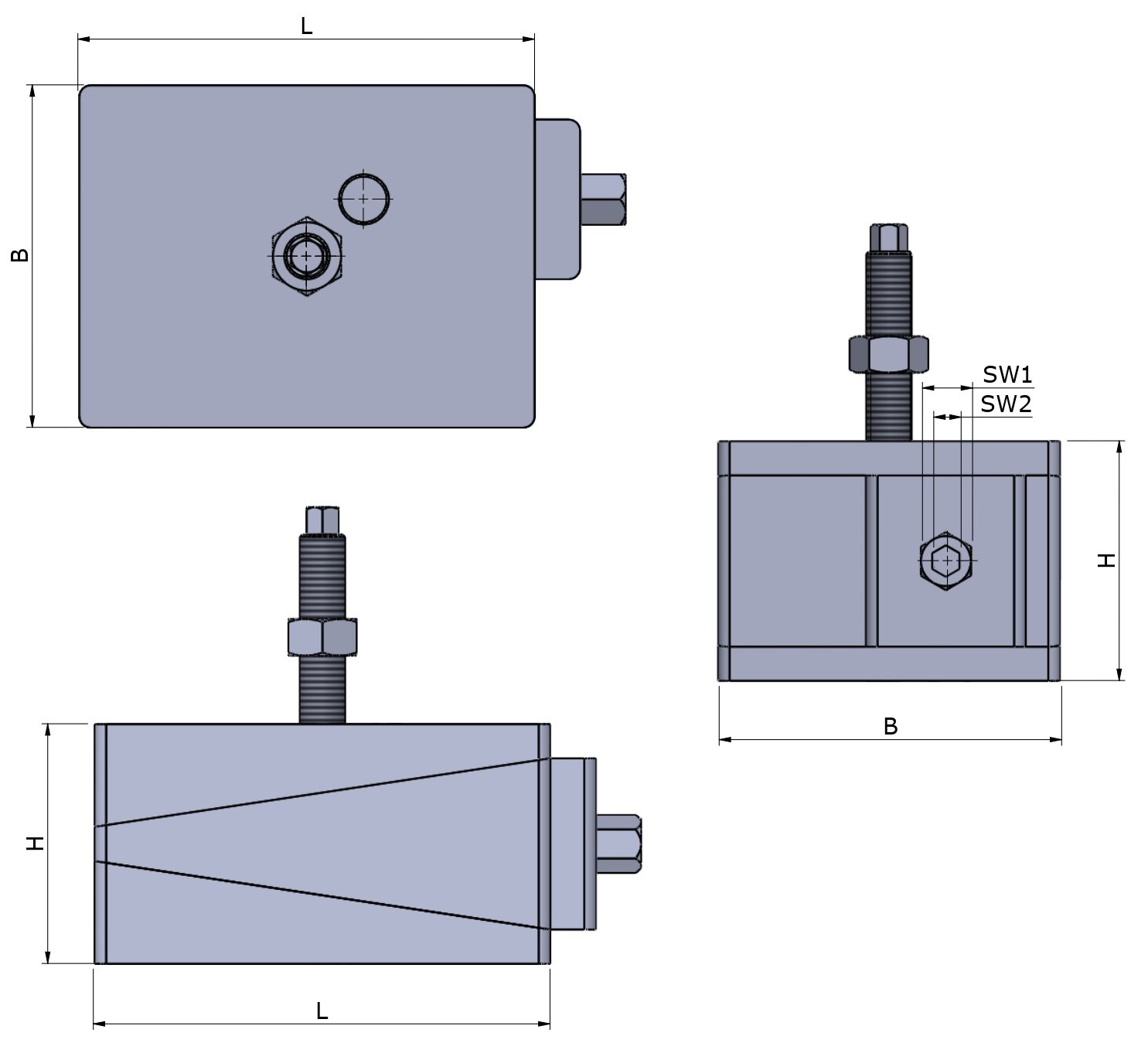 DBHO3-M20x2.5x250-FG-DG - Image 2